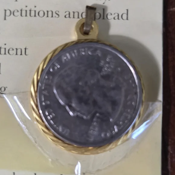 Gold Saint Jude Pendant - Picture 2 of 4